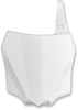 Polisport 8662900002 Number Plate - OEM White - Kx 85/100