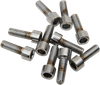 Drag Specialties Bolts - Socket-Head - Knurled/Coarse Thread - 10 Pack