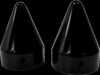 LA CHOPPERS LA-7811-00B AXLE CAPS SPIKE BLK