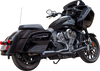 S&S Cycle 550-1085 2-into-1 Qualifier Exhaust System - Black - Stainless Steel