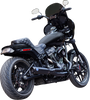 S&S Cycle 550-1106 2-into-1 Qualifier Exhaust System - Guardian Black