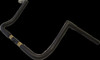 LA Choppers Flat Black 12" Twin Peaks Handlebars for 1996-2019 Harley Touring