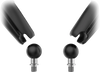 RAM Mounts RAM-B-349-C-465RL Tough-Mirror - Oval - Black - Left/Right - Long Arm