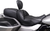Mustang 89460 Deluxe Driver Backrest - Diamond - Black Stitching - FLT/FLH 23-25