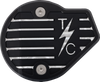 Thrashin Supply Co. TSC-3029-4 Cam Cover - Finned - Twice Cut - Black - M8