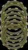 DRAG SPECIALTIES 1131-0438 CLUTCH PLATES 84-90XL