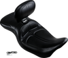 LE PERA LK-957BR Maverick Seat - with Backrest - Stitched - Black - FL '08-'23
