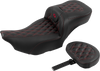 Saddlemen 823-07-207B4 Roadsofa Ext Reach Seat - w/ Backrest - FLTR/FLHX 23-24