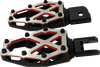 Kodlin USA K73255-RL Nxl Foot Pegs - Black w/ Red Accent