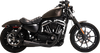 Vance & Hines 47627 Upsweep 2-into-1 Exhaust System - Stainless Steel - Black