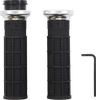 Odi V31HTW-Bb-S Hart-Luck Signature V-Twin Lock-On Grips - TBW - Black/Silver