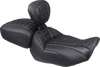 Mustang 88420 Deluxe Passenger Seat - Wide - Black Stitch - FLT/FLH 23-25