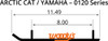 WOODY'S RUY-0120 WEARBAR STD FOR YAMAHA