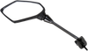 Emgo 20-49212 Mirror - Side View - Polygon - Black - Left