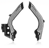 Acerbis 2733451001 X-Grip Frame Guards - Black/Gray - Gas Gas | for Husqvarna