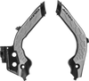 Acerbis 2733451001 X-Grip Frame Guards - Black/Gray - Gas Gas | for Husqvarna