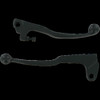 PARTS UNLIMITED 44-7107 BLACK SHORTY LEVER SET BRAKE/CLUTCH FOR SUZUKI