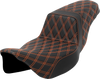 Saddlemen 808-07E-17503 Step-Up Seat - Lattice Stch - Ext Reach - FLH/FLT 08-23