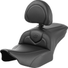 Saddlemen 823-07-185B0 RoadSofa Seat - CF - with Backrest - FLTR/FLHX 23-24