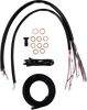 La Choppers LA-8059KT2-16M Complete Midnight Braided Cable Kit - 23-25 Touring
