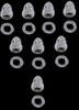 DRAG SPECIALTIES DS-190137 CYL BASE NUT SET 57-85 AC