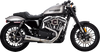 Vance & Hines 27327 2-into-1 Upsweep Exhaust System - Brushed - Stainless Steel