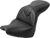 Saddlemen 818-31-187BR RoadSofa Seat - w/ Backrest - Black Stitch - FXBR/S 18-20