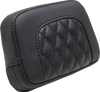 Mustang 88206 Squareback Sissy Bar Pad - Black - Diamond Stitch - Chief 22-23