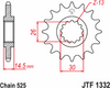 JT Sprockets JTF1332.16RB Front Sprocket - 16 Tooth - VFR800
