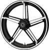 Arlen Ness 71-421 Wheel - Factory 24 - Front/Rear - Black/Contrast Cut - 19x3.25