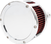 Feuling Parts 5427 Ba Race Series Air Cleaner Kit - Chrome - Red Filter