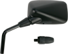Emgo 20-43022 Mirror - Side View - Rectangle - Black - Left