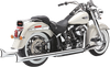 Cobra 6987 True Dual Exhaust - Fishtail - 97-06 Softail
