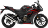 Stompgrip 55-14-0100B Tank Grips - Icon - Black - for Honda - Cbr 15-22