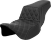 Saddlemen 808-07E-17202 Step-Up Seat - Lattice - Ext Reach - FLH/FLT 08-23