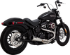 Vance & Hines 27323 2-into-1 Upsweep Exhaust System - Brushed - Stainless Steel