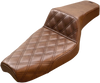 Saddlemen Step 2 Up Brown Front Lattice Stitch Seat Harley 1979-03 XL Sportster