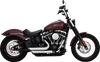 Vance & Hines 17333 Shortshots Staggered Exhaust System - Chrome