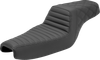 Saddlemen 807-11-176 Step-Up Seat - Front Tuck-n-Roll/Rear Lattice Stch - Black