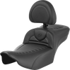 Saddlemen 823-07-203B0 Roadsofa Ext Reach Seat - w/ Backrest - FLTR/FLHX 23-24
