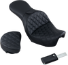 Saddlemen 806-04-030LS Explorer Seat - w/ Backrest - Lattice Stitched - FXD