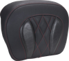 Mustang 88440DC Chopped Tour-PakÂ Pad - Dark Cherry Stitching - FLH/FLT 23-25