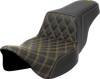 Saddlemen 808-07E-17207 Step-Up Seat - Lattice - Ext Reach - FLH/FLT 08-23