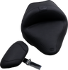Mustang 79742 Wide Solo Seat - W/ Backrest - Vintage - Smooth - FL/FX 11-17