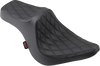 Z1R N/A Predator III Seat - Black - Diamond - Black Stitching - Bolt/V-Star