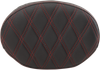 Drag Specialties Seats 0822-0430 Pad Bkrst Oval Ddia Red