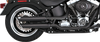 Vance & Hines 46343 3" Twin Slash Slip-On Mufflers - Black