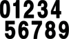 Factory Effex 04-2575 Mini Pro Number 5 - Black - 4"