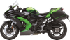 Stompgrip 55-10-0150B Tank Grips - Volcano - Black - for Kawasaki - Ninja 18-23