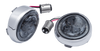 Ciro 45601 Turn Signal Insert - Red LED - Smoke Lens - Chrome